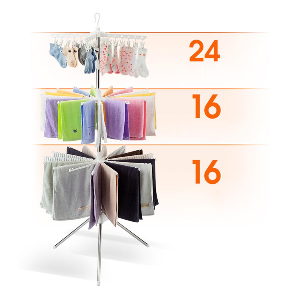 Baby Clothing Rack - Support de séchage pliable à 3