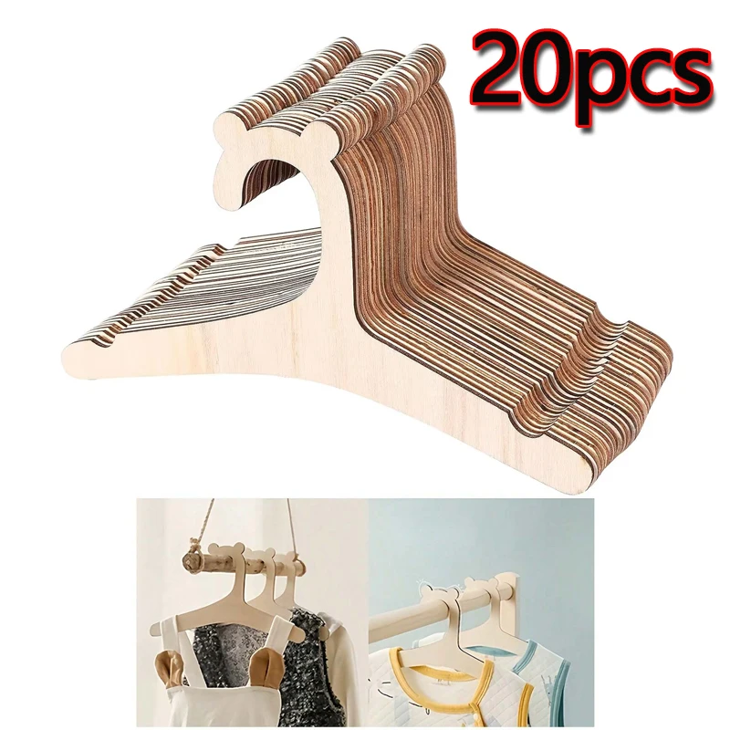 Baby Clothing Rack - Lot de 5/10/20/50 cintres en bois