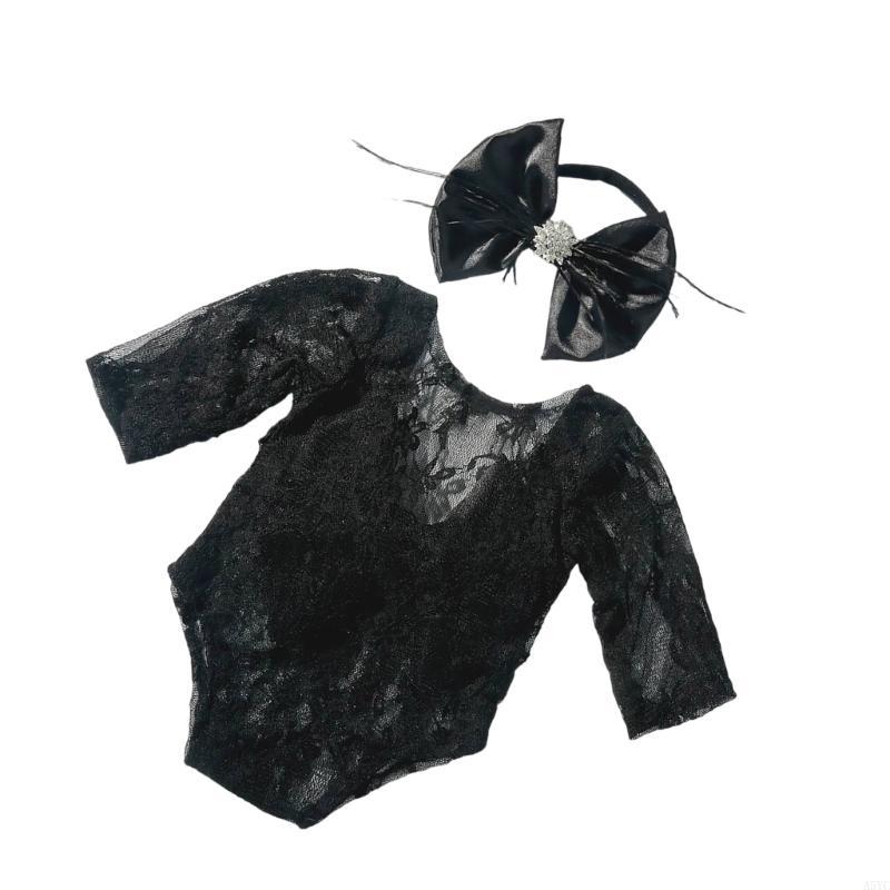 Baby Clothing Unique - A5YC – magnifique ensemble barboteuse bandeau