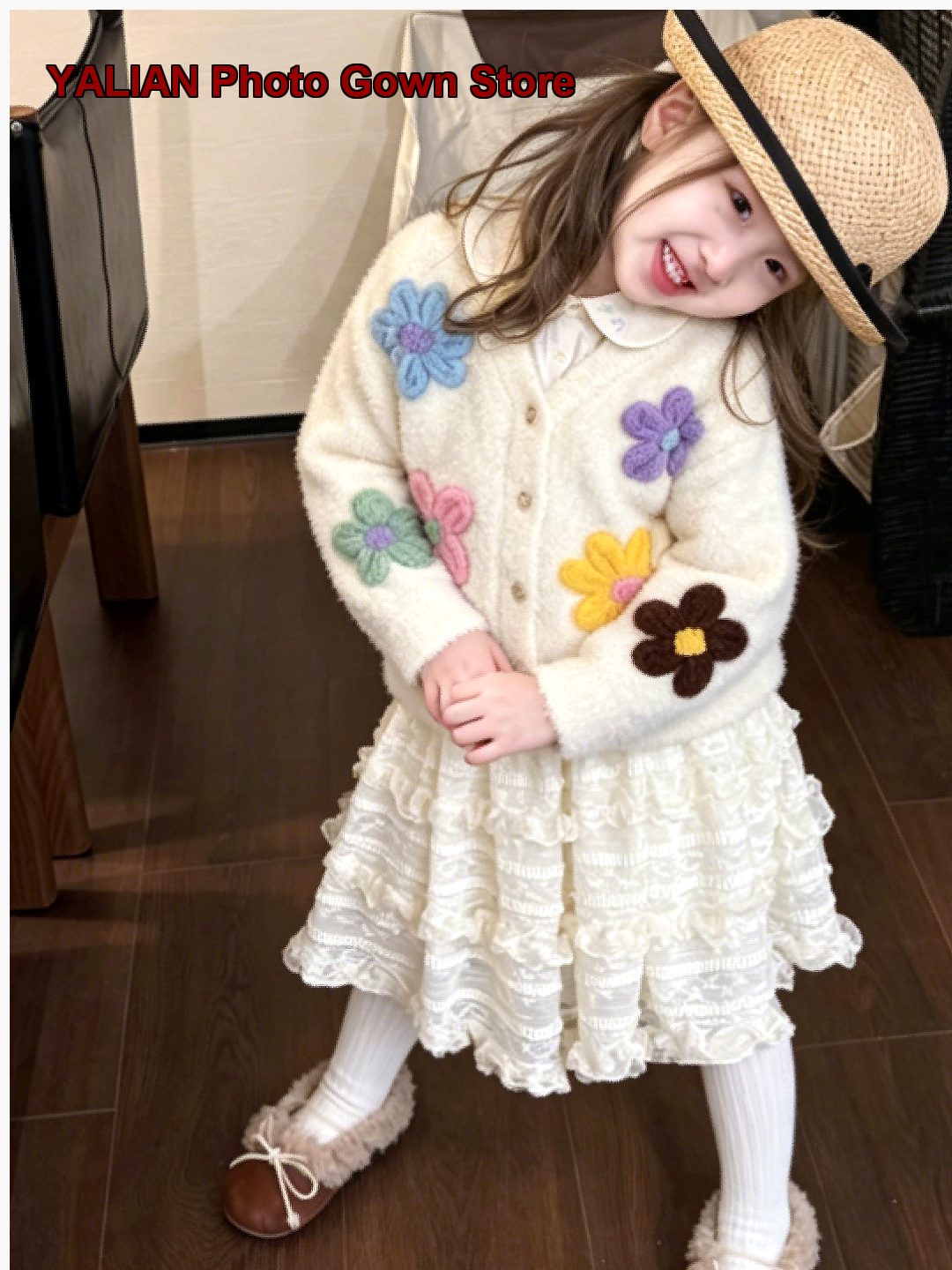 Baby Clothing Unique - Manteau en tricot pour filles, style