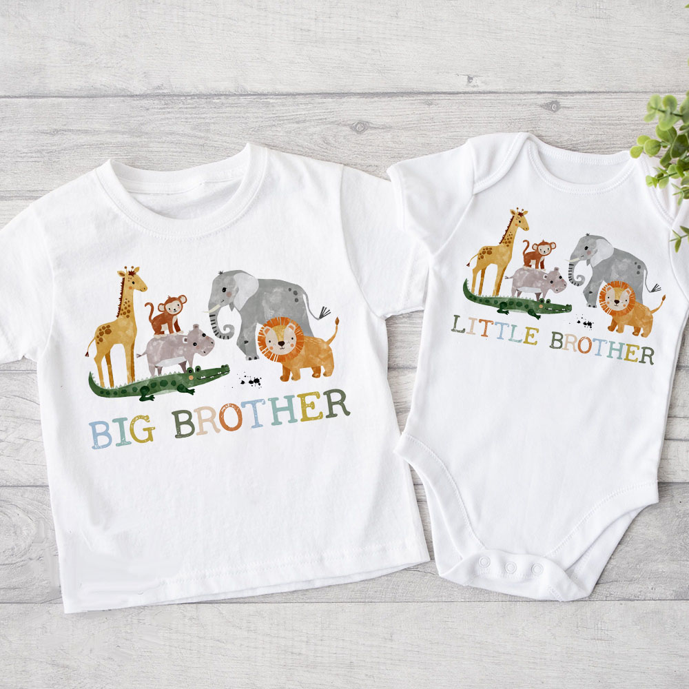 Baby Clothing Crochet - Vêtements assortis avec imprimé d'animaux safari