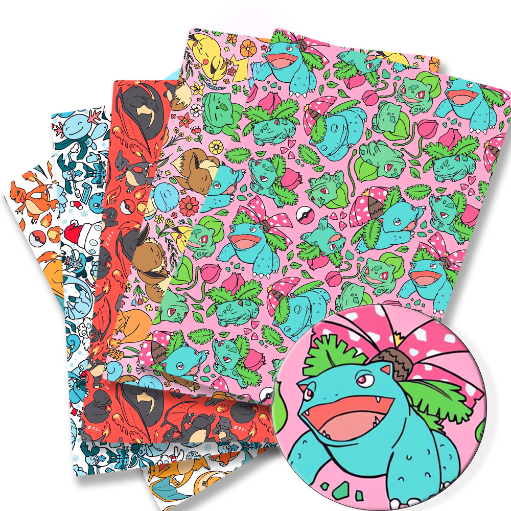 Baby Clothing Fabric - Tissu de dessin animé Pokemon pour