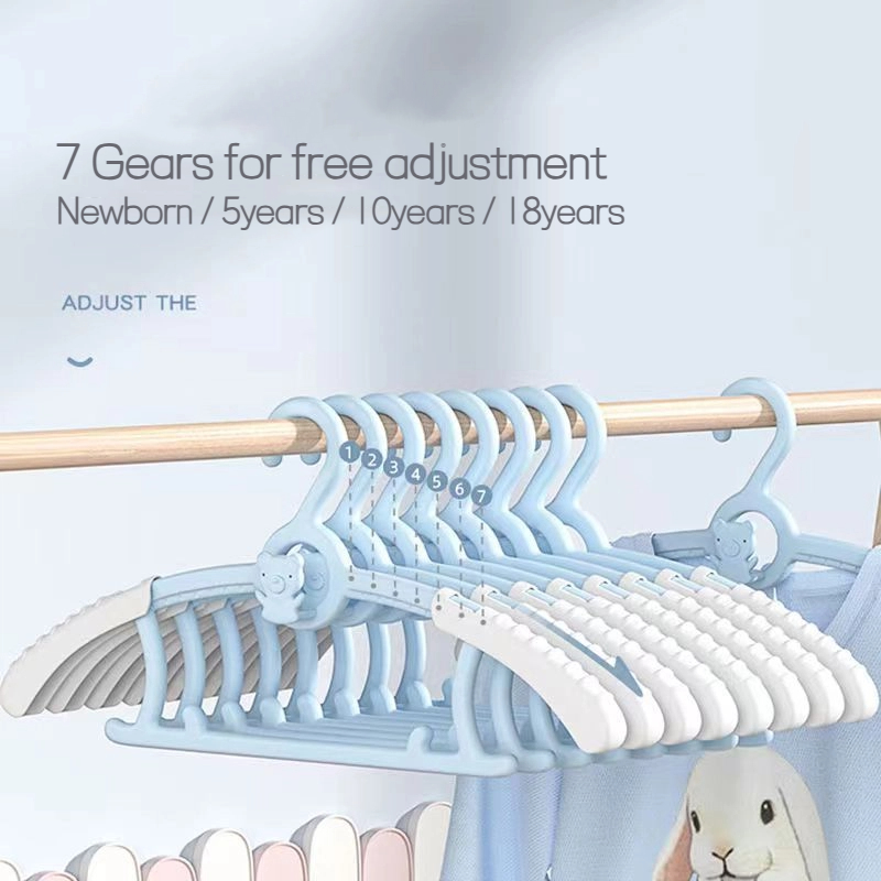 Baby Clothing Rack - 10 cintres extensibles antidérapants pour vêtements