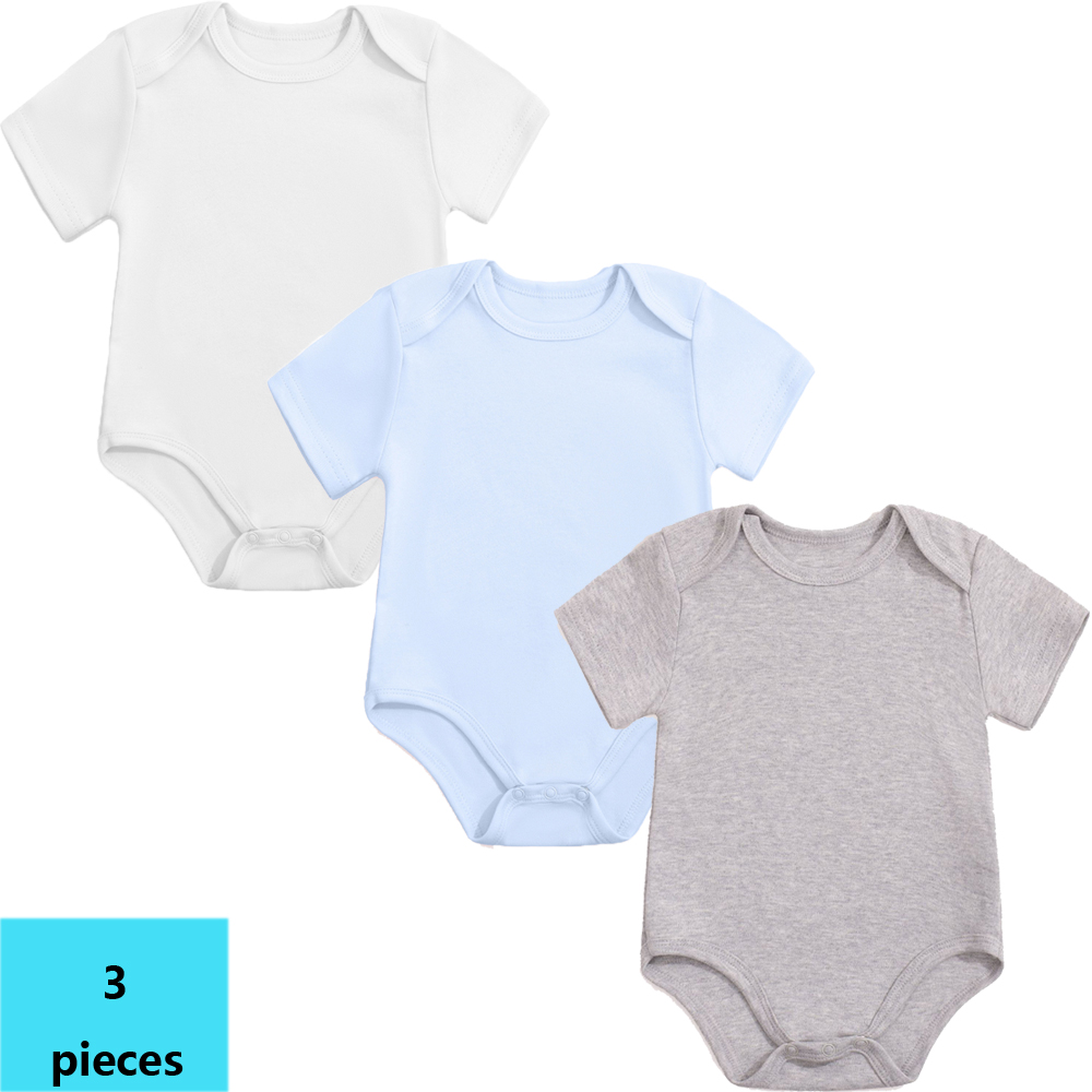Lot de 3 Combinaisons Courtes  - Bamboo Bodysuit Baby avis et prix